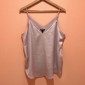 EXPRESS Laced V-Neck Tank Top